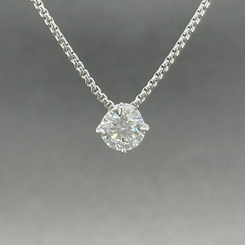 Estate 14K W Gold 1.22ct E/SI1 Lab - Created Diamond Pendant IGI - Walter Bauman Jewelers