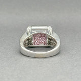 Estate 14K W Gold 1.25ctw G - H/VS2 - SI1 Diamond & 0.75ctw Sapphire Ring - Walter Bauman Jewelers