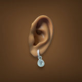 Estate 14K W Gold 12.64ctw Topaz & 0.58ctw G - H/SI1 - 2 Diamond Earring Enhancers - Walter Bauman Jewelers