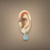 Estate 14K W Gold 12.64ctw Topaz & 0.58ctw G - H/SI1 - 2 Diamond Earring Enhancers - Walter Bauman Jewelers