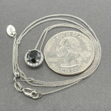 Estate 14K W Gold 1.38ctw Fancy Black & H - I/SI2 - I1 Diamond Pendant - Walter Bauman Jewelers