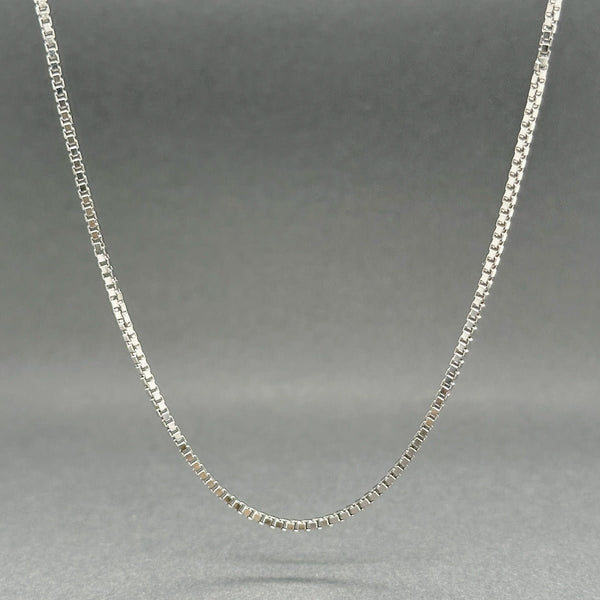 Estate 14K W Gold 1.3mm 26” Box Chain - Walter Bauman Jewelers