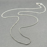 Estate 14K W Gold 1.4mm 20” Rolo Chain - Walter Bauman Jewelers