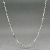 Estate 14K W Gold 1.53mm 20” Cable Chain - Walter Bauman Jewelers