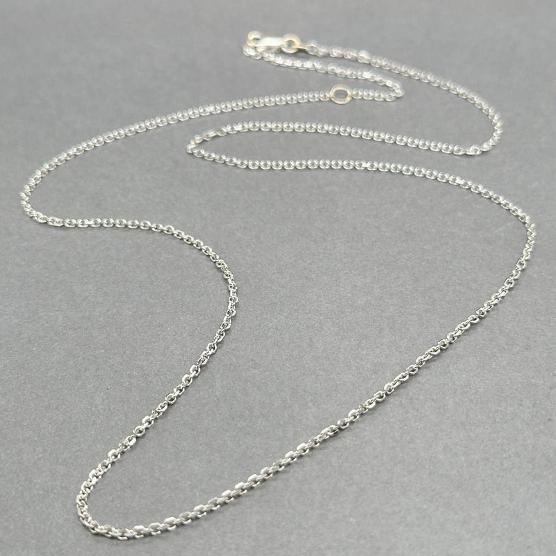 Estate 14K W Gold 1.53mm 20” Cable Chain - Walter Bauman Jewelers