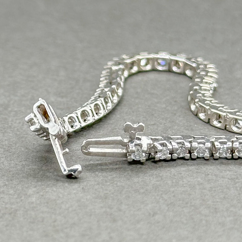 Estate 14K W Gold 1.58ctw G-H/SI1-2 Diamond Tennis Bracelet - Walter Bauman Jewelers