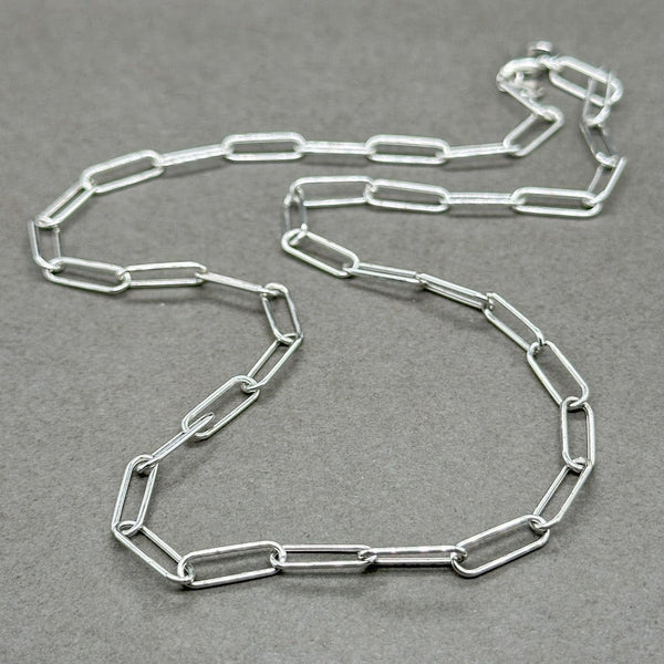 Estate 14K W Gold 16” Paperclip Chain - Walter Bauman Jewelers