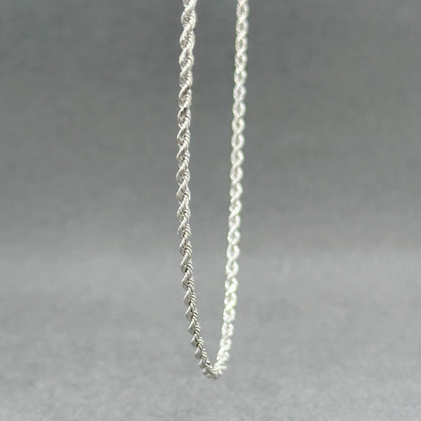 Estate 14K W Gold 1.82mm 20” Rope Chain - Walter Bauman Jewelers