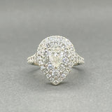 Estate 14K W Gold 1.88ctw H - J/SI2 - I1 Diamond Eng. Ring - Walter Bauman Jewelers