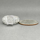 Estate 14K W Gold 1.96ctw G - I/SI1 - 2 Diamond Eng. Ring - Walter Bauman Jewelers