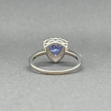 Estate 14K W Gold 2.08ct Tanzanite & 0.19ctw G - H/VS1 - 2 Diamond Ring - Walter Bauman Jewelers