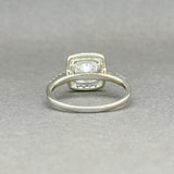 Estate 14K W Gold 2.13ctw Lab-Created Moissanite Eng. Ring - Walter Bauman Jewelers