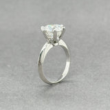 Estate 14K W Gold 2.20ct F/SI2 Diamond Eng. Ring GIA - Walter Bauman Jewelers