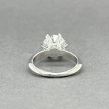 Estate 14K W Gold 2.20ct F/SI2 Diamond Eng. Ring GIA - Walter Bauman Jewelers