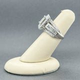 Estate 14K W Gold 2.22ctw G - I/SI1 - 2 Diamond Cluster Cocktail Ring - Walter Bauman Jewelers