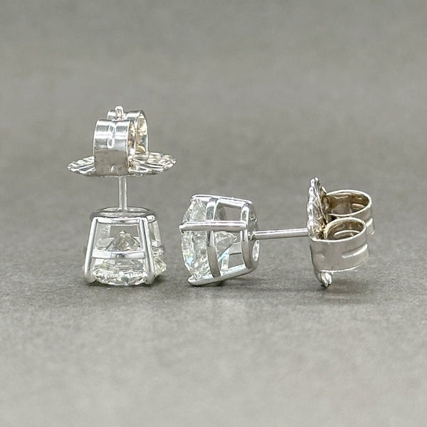 Estate 14K W Gold 3.04ctw H-I/I1 Diamond Stud Earrings - Walter Bauman Jewelers