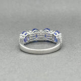 Estate 14K W Gold 3.16ctw Tanzanite & 0.37ctw G - H/SI1 - 2 Diamond Ring - Walter Bauman Jewelers