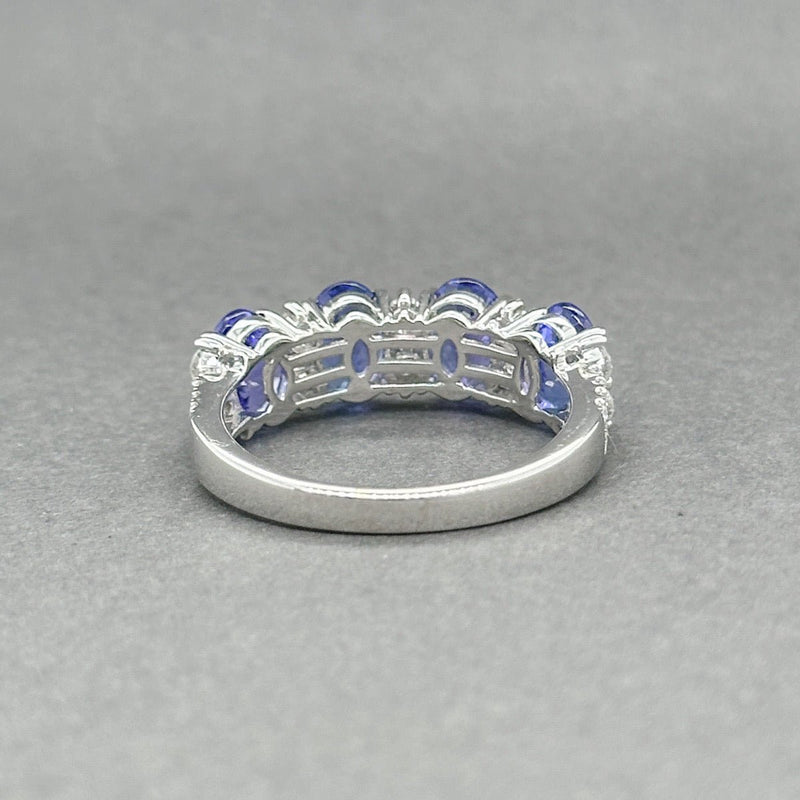 Estate 14K W Gold 3.16ctw Tanzanite & 0.37ctw G - H/SI1 - 2 Diamond Ring - Walter Bauman Jewelers