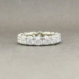 Estate 14K W Gold 3.29ctw G-H/SI1-2 Diamond Eternity Ring - Walter Bauman Jewelers