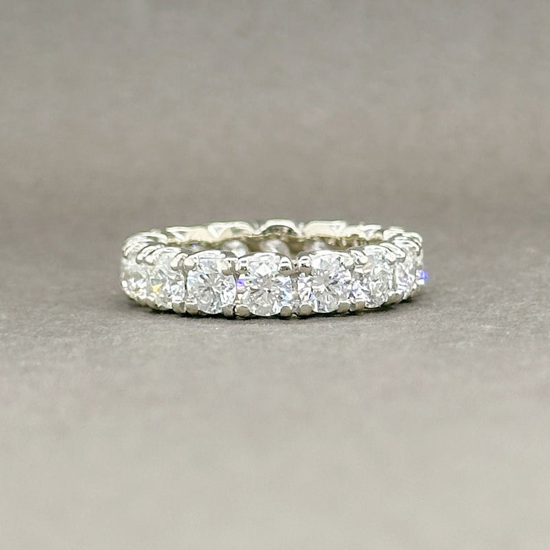 Estate 14K W Gold 3.29ctw G-H/SI1-2 Diamond Eternity Ring - Walter Bauman Jewelers