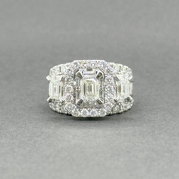 Estate 14K W Gold 3.71ctw H - J/VS1 - SI2 Diamond Eng. Ring - Walter Bauman Jewelers