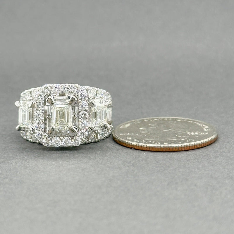 Estate 14K W Gold 3.71ctw H - J/VS1 - SI2 Diamond Eng. Ring - Walter Bauman Jewelers