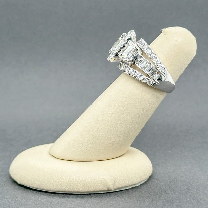 Estate 14K W Gold 3.71ctw H - J/VS1 - SI2 Diamond Eng. Ring - Walter Bauman Jewelers