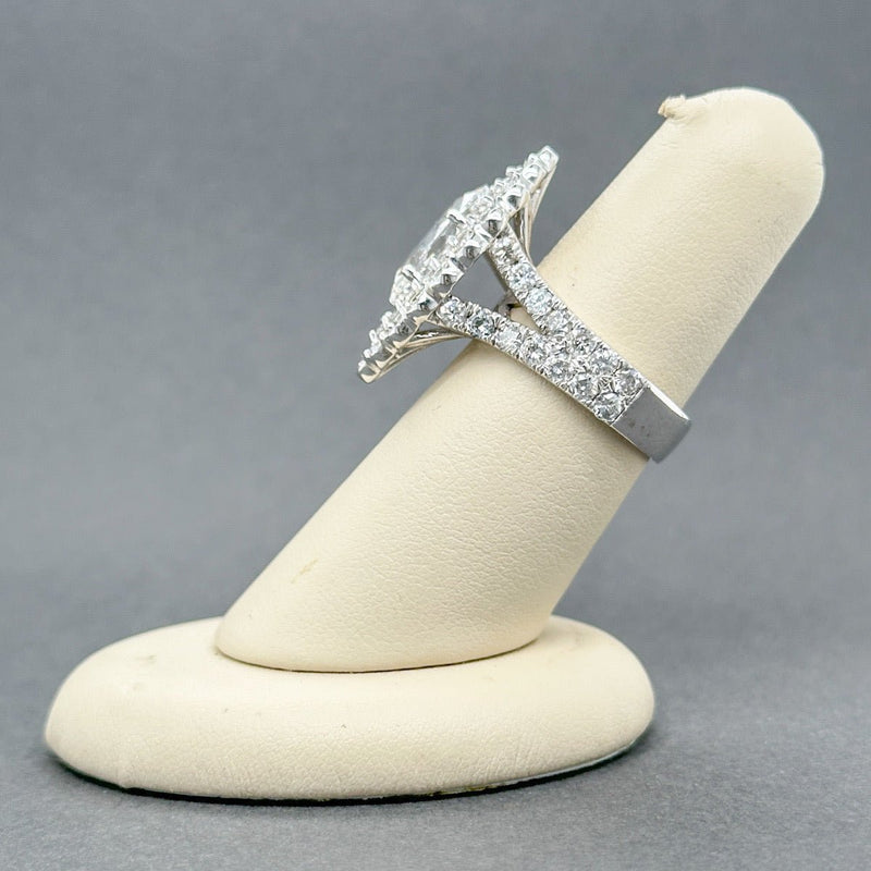 Estate 14K W Gold 4.39ctw G - H/VS2 - SI2 Diamond Marquise Eng. Ring - Walter Bauman Jewelers