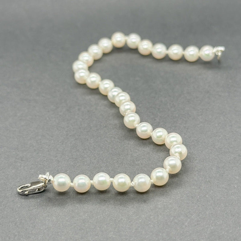 Estate 14K W Gold 5 - 5.5mm Pearl Bracelet - Walter Bauman Jewelers