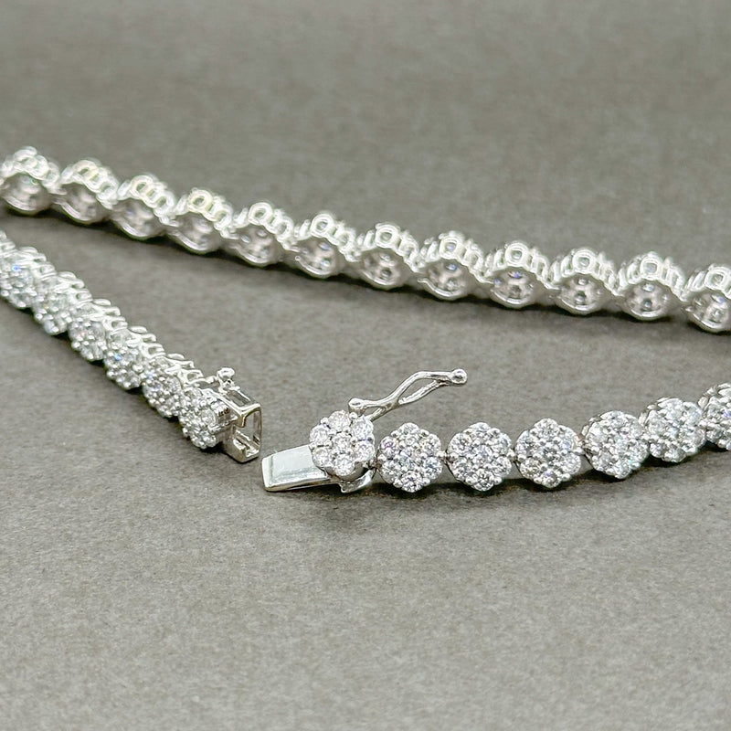 Estate 14K W Gold 5.58ctw H-I/SI1-2 Diamond Tennis Bracelet - Walter Bauman Jewelers