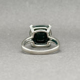 Estate 14K W Gold 6.00ct Onyx & 0.13ctw G/SI1 - 2 Diamond Cocktail Ring - Walter Bauman Jewelers