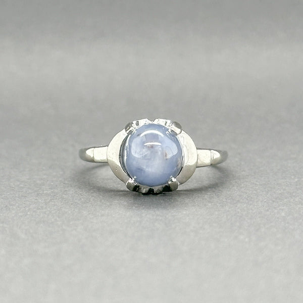 Estate 14K W Gold 6.08ct Star Sapphire Ring - Walter Bauman Jewelers