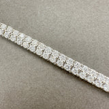 Estate 14K W Gold 6.48ctw G-H/SI1 Diamond Double Row Tennis Bracelet - Walter Bauman Jewelers