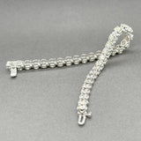 Estate 14K W Gold 7.26ctw L - M/SI1 - 2 Diamond Tennis Bracelet - Walter Bauman Jewelers