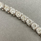 Estate 14K W Gold 7.26ctw L - M/SI1 - 2 Diamond Tennis Bracelet - Walter Bauman Jewelers