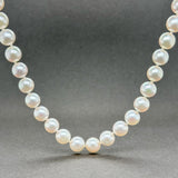 Estate 14K W Gold 7.5-7.8mm 16” Akoya Pearl Necklace - Walter Bauman Jewelers