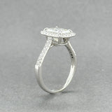 Estate 14K W Gold Moissanite & CZ Promise Ring - Walter Bauman Jewelers