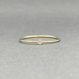 Estate 14K Y Gold 0.02ct I/SI2 Diamond Ring b - Walter Bauman Jewelers