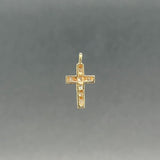 Estate 14K Y Gold 0.03ctw H - I/SI1 Diamond Cross Pendant - Walter Bauman Jewelers