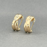 Estate 14K Y Gold 0.05ctw H - I/I1 Diamond X Earrings - Walter Bauman Jewelers