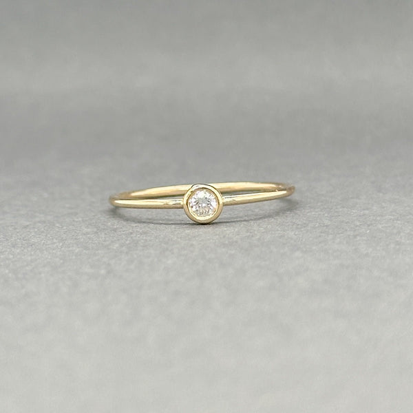 Estate 14K Y Gold 0.06ct I/SI2 Diamond Ring - Walter Bauman Jewelers