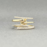 Estate 14K Y Gold 0.11ctw H - I/VS1 - 2 Diamond 5 Row Ring - Walter Bauman Jewelers