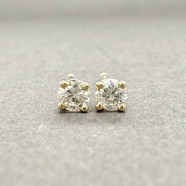 Estate 14K Y Gold 0.13ctw G - I/SI1 - 2 Diamond Stud Earrings - Walter Bauman Jewelers