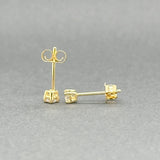 Estate 14K Y Gold 0.14ctw H/SI1 Diamond Stud Earrings - Walter Bauman Jewelers