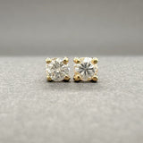 Estate 14K Y Gold 0.15ctw G/SI1 Diamond Stud Earrings - Walter Bauman Jewelers