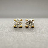 Estate 14K Y Gold 0.16ctw H - I/SI1 - 2 Diamond Stud Earrings - Walter Bauman Jewelers