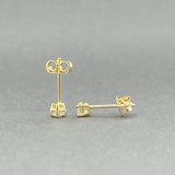 Estate 14K Y Gold 0.16ctw H - I/SI1 - 2 Diamond Stud Earrings - Walter Bauman Jewelers