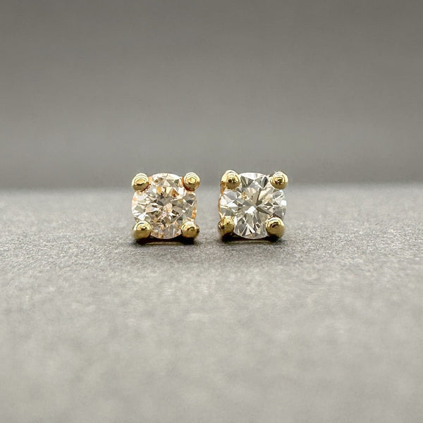 Estate 14K Y Gold 0.16ctw H - I/SI2 - I1 Diamond Stud Earrings - Walter Bauman Jewelers