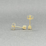 Estate 14K Y Gold 0.16ctw H - I/SI2 - I1 Diamond Stud Earrings - Walter Bauman Jewelers