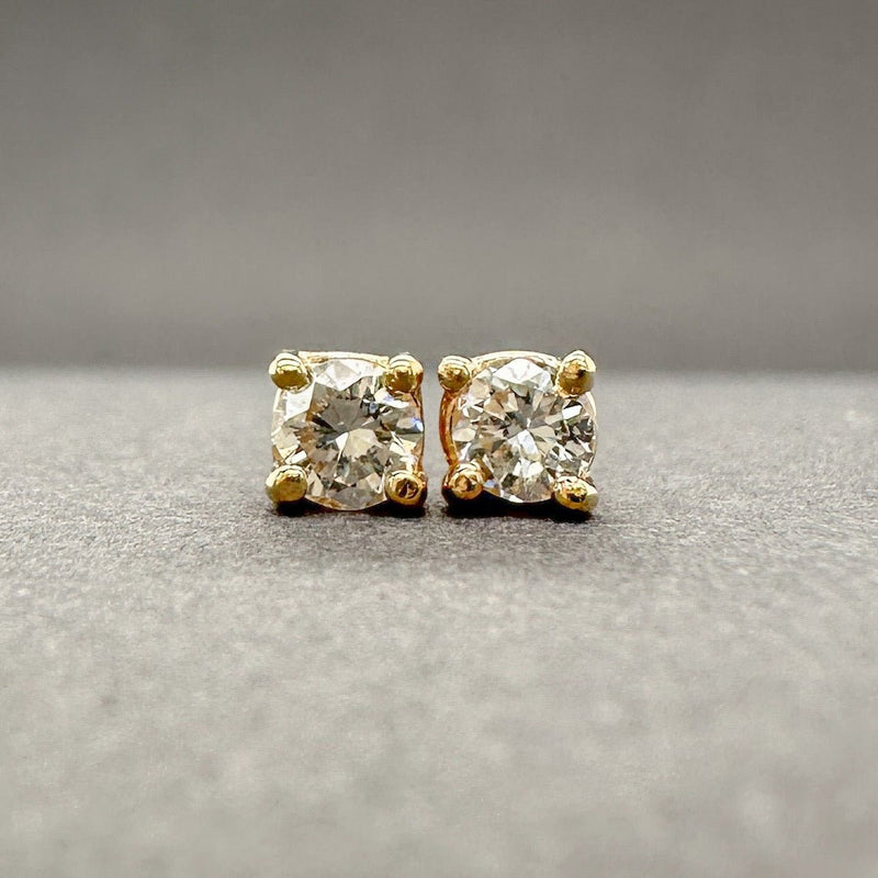 Estate 14K Y Gold 0.18ctw H - I/SI1 - 2 Diamond Stud Earring - Walter Bauman Jewelers